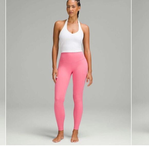 NWT New LULULEMON HR High Rise Align Pant 28” Legging SAKP Sakura Pink 2 - Picture 2 of 6